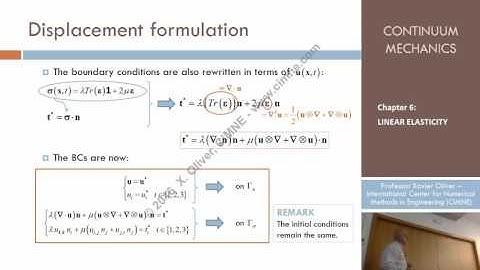Continuum Mechanics - Ch 6 - Lecture 10 - The Linear Elastic Problem