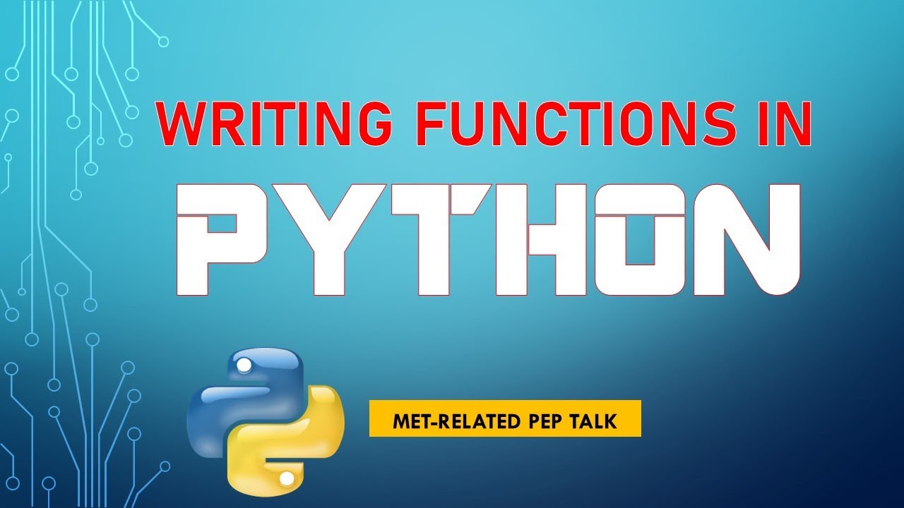 BASIC PYTHON: Building Functions In Python - YouTube