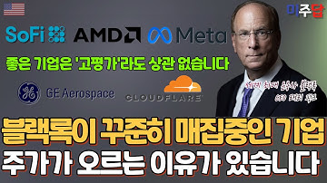 블랙록이 미래를 위해 고평가에도 꾸준히 담아가고 있는 기업5, 하락장이 기회입니다.