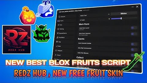 🔥 NEW Redz Hub Script Showcase | Free Fruit Skin, Auto Farm & Auto Boss Kill | Blox Fruits