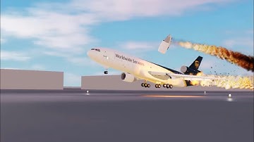 UPS Airlines Flight 2976 (Roblox Crash Animation)