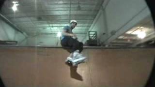 Eric Miller..2 quick rail slides on the edge of danger