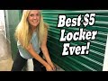 The BEST $5 LOCKER EVER filled with Mid Century Modern furniture and art deco items galore!