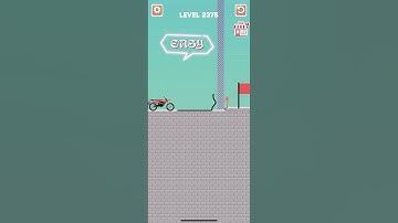 Draw bridge puzzle game level 2375 #drawing #game #Shorts