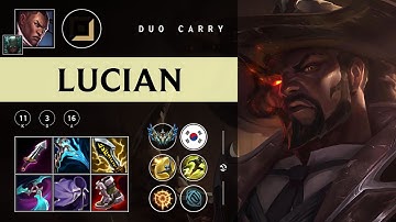 Lucian ADC vs Ezreal - KR Challenger Patch 25.23