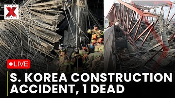 South Korea Construction Site Collapses LIVE: One Dead, Two Missing | Gwangju Construction Collapse