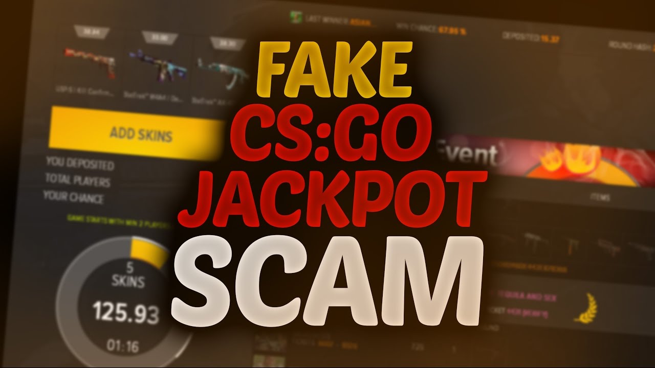 FAKE CS:GO JACKPOT SCAM - FUNNY SCAMMER TROLLING - FAILED SCAM ATTEMPT ...
