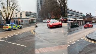 Ferrari 458 tries to out run police ...