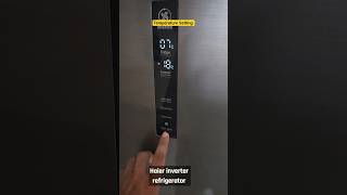 How to set temperature in a Haier inverter fridge | HEB-333 #shorts
