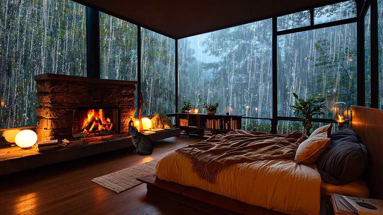 Rain Sounds for Sleeping No Ads — Natural Sounds of Rain & Thunder for Fast Sleep & Stress Relief