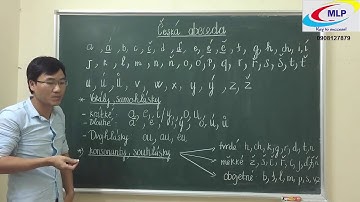 Tiếng Séc Bài 1 - Bảng chữ cái, nguyên âm, phụ âm - Học tiếng Séc với MLP Center