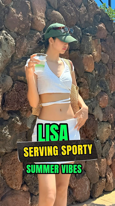 Lisa Serving Sporty Summer Vibes 💚🔥 #lisa #shorts #kpop