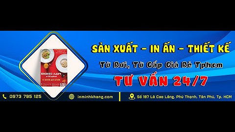 In Tờ Rơi Giá Rẻ Tại HCM - Uy Tín Chất Lượng