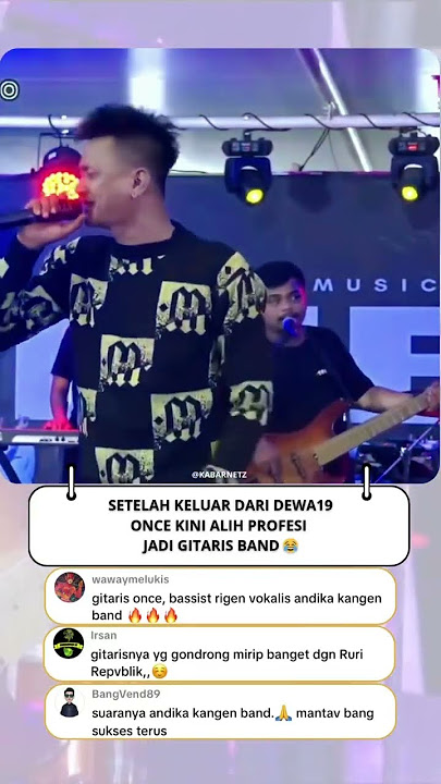 Sekumpulan band artis 😂 #once #andhikamahesa #rigenrakelna #band #band2000an #covermusic #sheilaon7