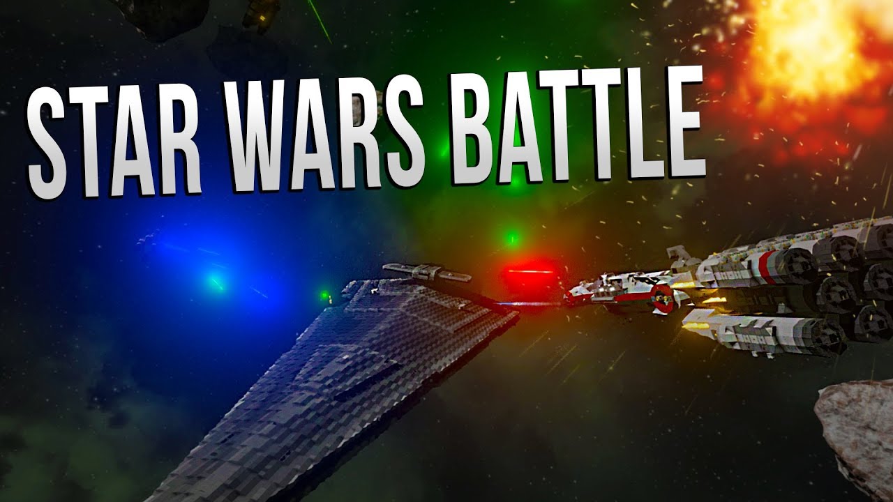 REBEL FLEET ASSAULT! - EPIC STAR WARS BATTLE - Space Engineers (Failed ...