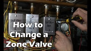 How to Change a Zone Valve - Hot Water Boiler Heating System