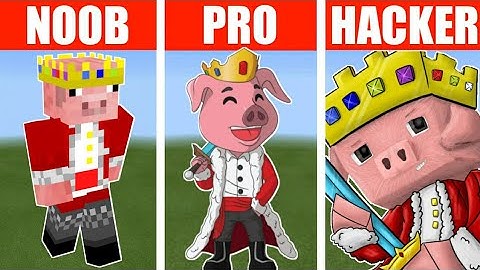 NOOB vs PRO vs HACKER Minecraft Pixel Art Technoblade