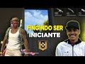 (JOGANDO DE ADAM) FINGI SER INICIANTE E ENGANEI À TODOS NESSA PARTIDA - FREE FIRE