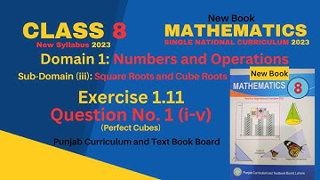8th Math New book Chapter 1 Exercise 1.11 Question 1-Class 8 Math Ex 1.11 Q1 (i-v)-SNC 2023