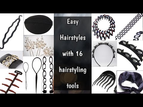 Compilation video of using 16 Useful HairStyling Accessories || Amazing Tools || HairStyle