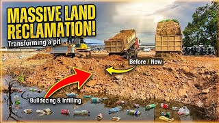 You Won't Believe How They Filled This Massive Pit!