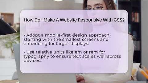 How Do I Make A Website Responsive With CSS? - SearchEnginesHub.com