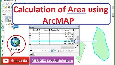 Calculation of area of polygon features using arcmap