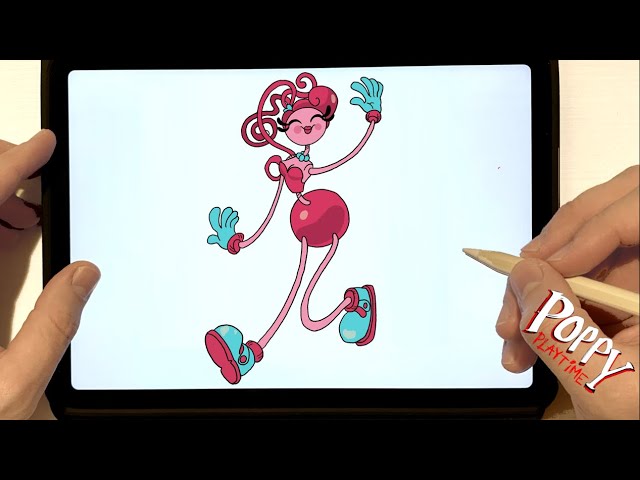 Como DESENHAR a BONECA de POPPY PLAYTIME - Como DIBUJAR la MUÑECA de POPPY  PLAYTIME - CHAPTER 2 