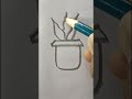 ইংরেজি U লেটার দিয়ে ফুলের টব কিভাবে আঁকবো #drawingtips #drawing #subtract #mathpix