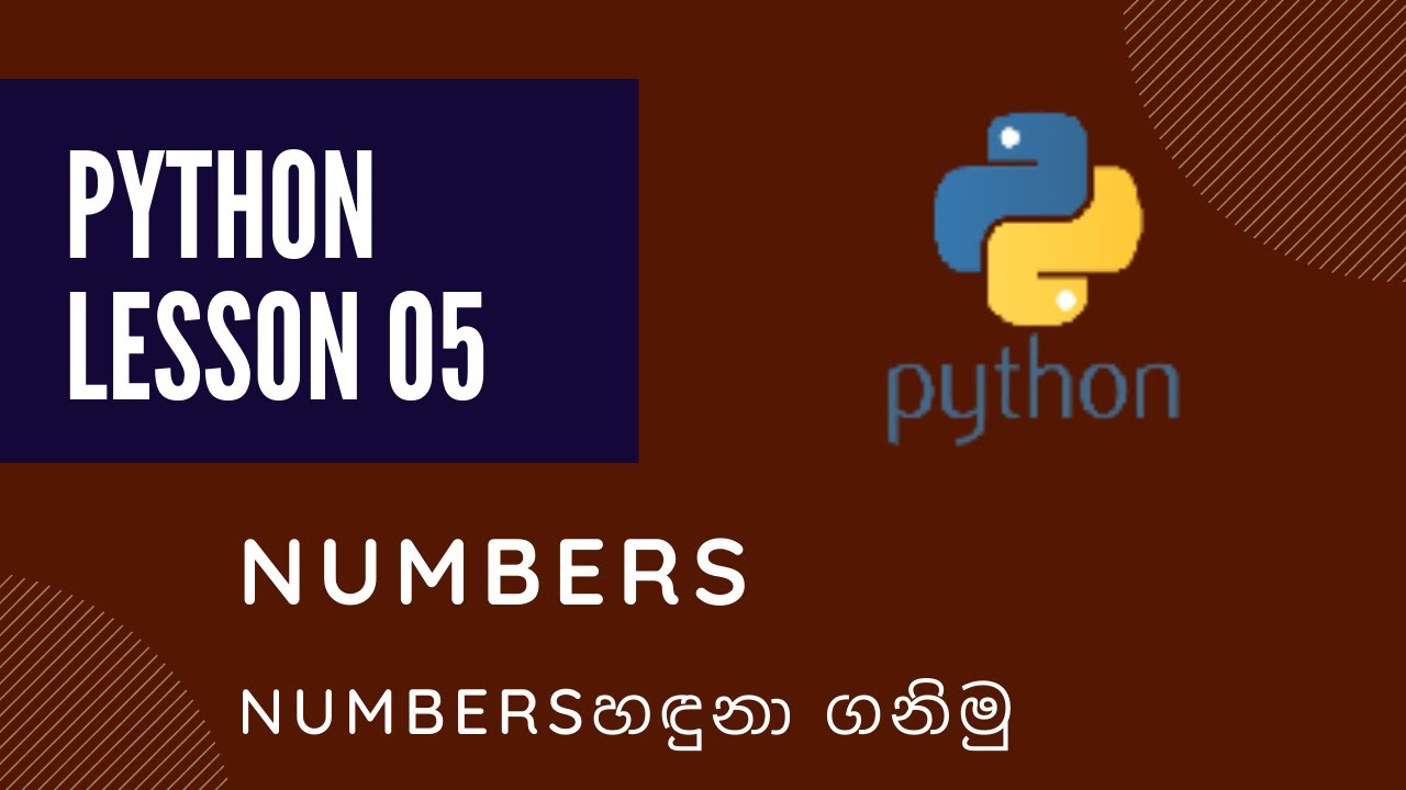 Python Numbers|Numbers ගැන සරලව - YouTube