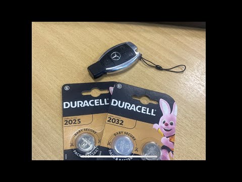 Замена батарейки в ключе Mercedes