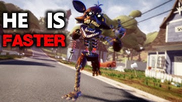 FOXY IS FASTER THAN FREDBEAR IN HELLO NEIGHBOR