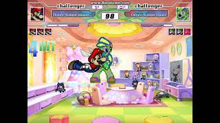 MUGEN Luigi853 & Luigi vs 4 different versions of Luigi + New Palette for Dizzy Super Mario Bros