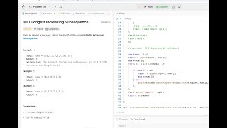 LeetCode: 300. Longest Increasing Subsequence - approach2(Binary search)