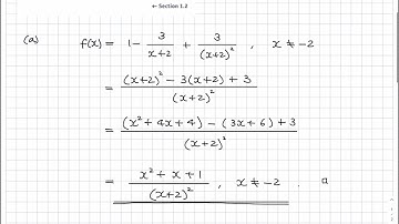A-level Maths Edexcel Pure 2 Review exercise 1 Q4 (Ch1.2 Algebraic fractions) (2017 Specifications)