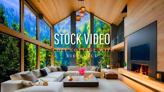 Free Cabin Footage For Your Channel, Free Stock Video , Fireplace,Chill, Background