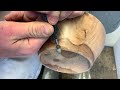 Woodturning | Three Footed Box Apple Burl