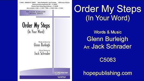 Thumbnail of Order My Steps  - Glenn Burleigh/Arr. Jack Schrader