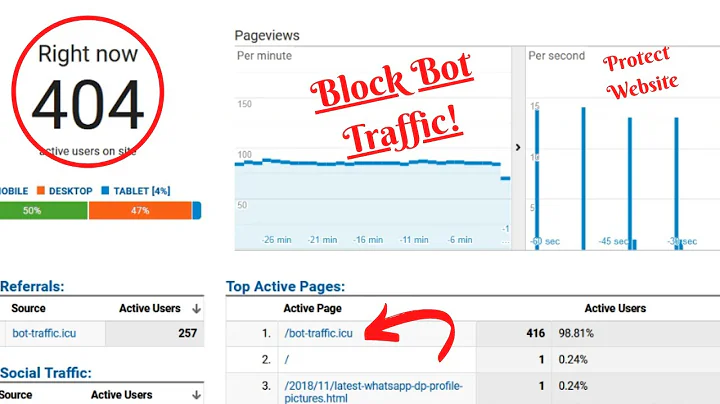 How to Block Bot Traffic on Website! Protect Adsense, Google Analytics & Ranking