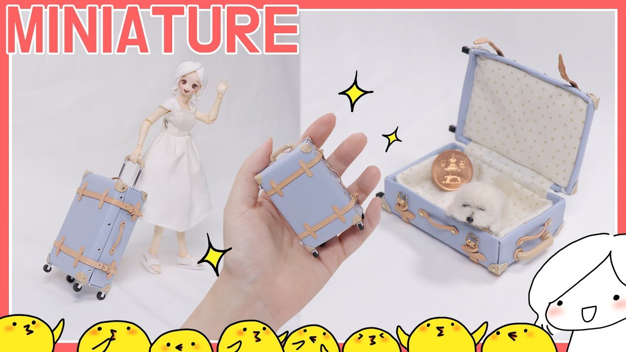 미니어처 가죽 캐리어 만들기 - 달려라치킨