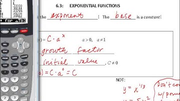 Exponential Functions   Intro