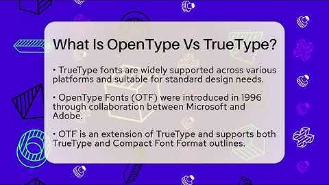 What Is OpenType Vs TrueType? - Graphic Design Nerd
