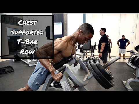 How To: Chest Supported T Bar Row - Youtube