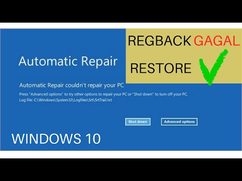 Cara Mengatasi Windows 10 Automatic Repair - Cara Lain Jika Regback GAGAL