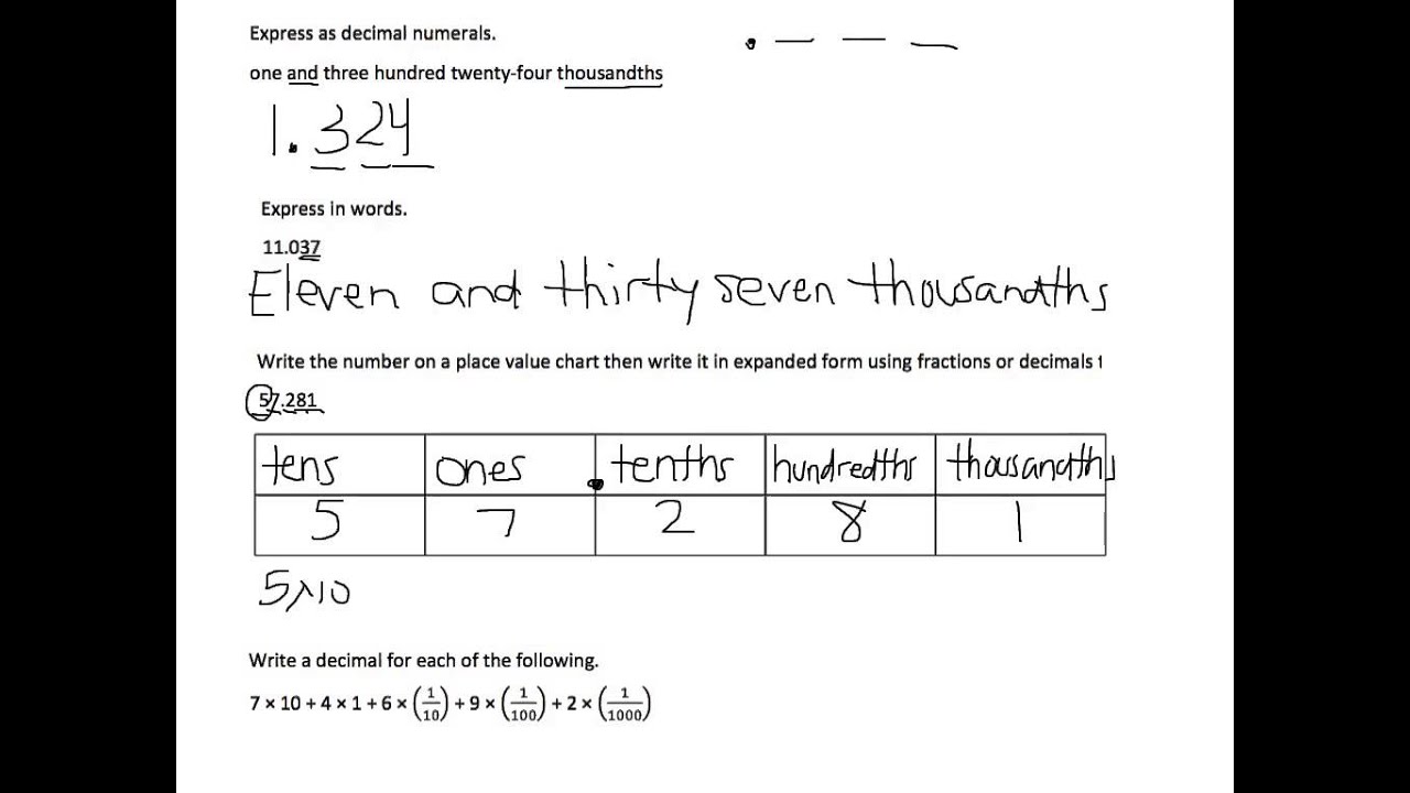 lesson 5 homework 5th grade