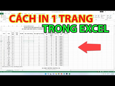 Cách In 1 Trang Trong Excel | Cách In 1 Trang Bất Kỳ Trong Excel mới nhất 2023