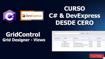 DevExpress y C#: GridControl - Grid Designer, Views.