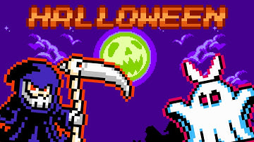 De griezelige capriolen van Robot Masters 2 - Megaman Sprite-animatie (Halloween Special)