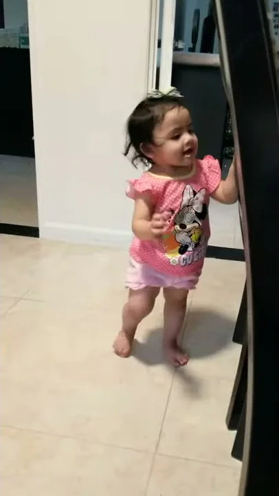 Walking to sister