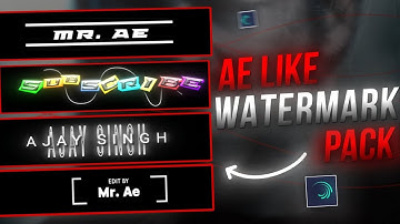 Top 13 Watermark Animation in Alight Motion | Ae Inspired | Animation Pack